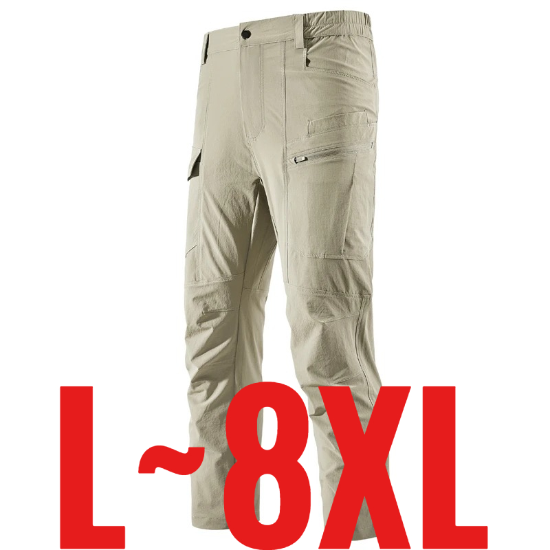 Fishing Pants Waterproof - Calças Casuais Masculinas Plus Size 8XL