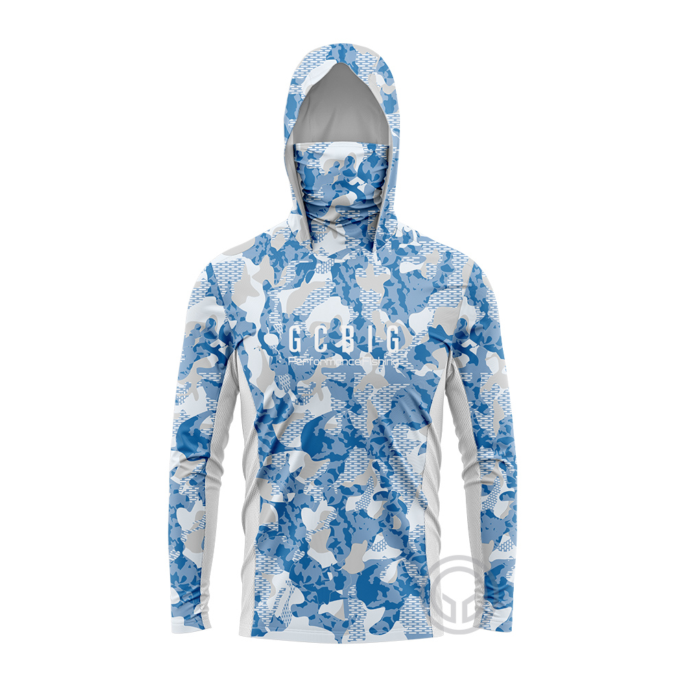 Fishing Shirt Uv Protection - GCBIG-Camisas De Pesca Com Capuz De