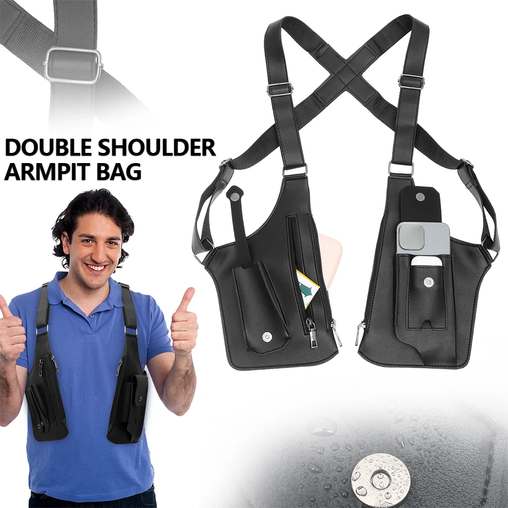 Fishing Bag Waterproof - Saco anti-roubo nas axilas pu alça