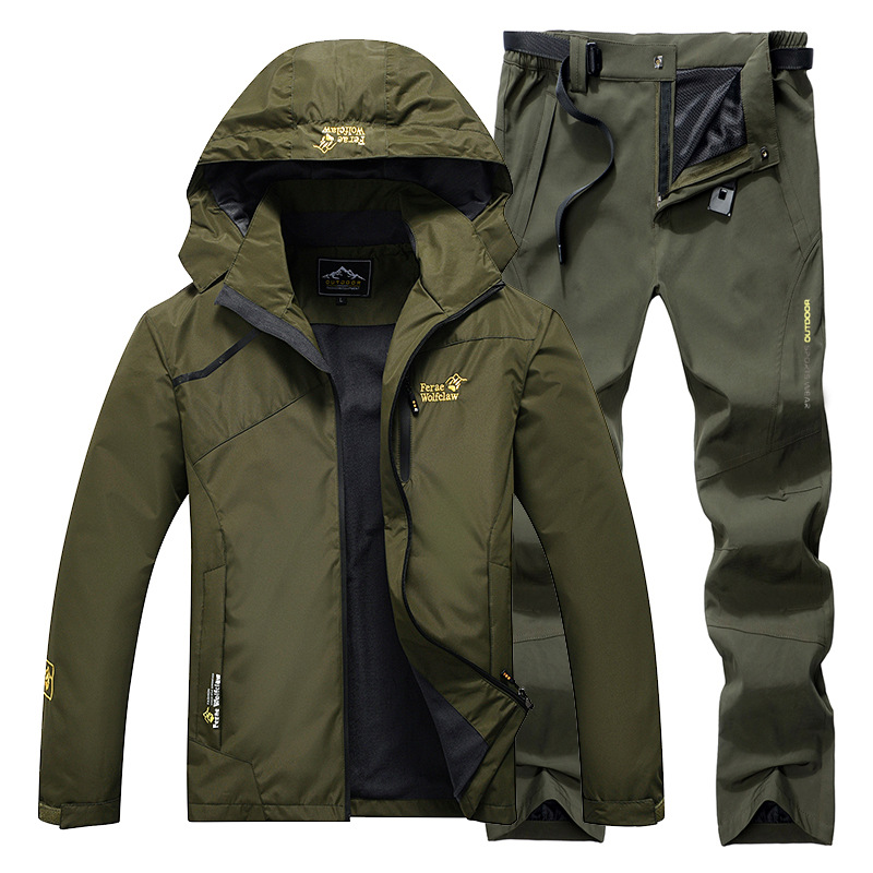 Fishing Jacket Waterproof - Terno de pesca à prova d'água,