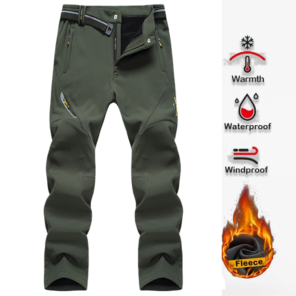 Fishing Pants Waterproof - Calças de caminhada masculinas softshell calças