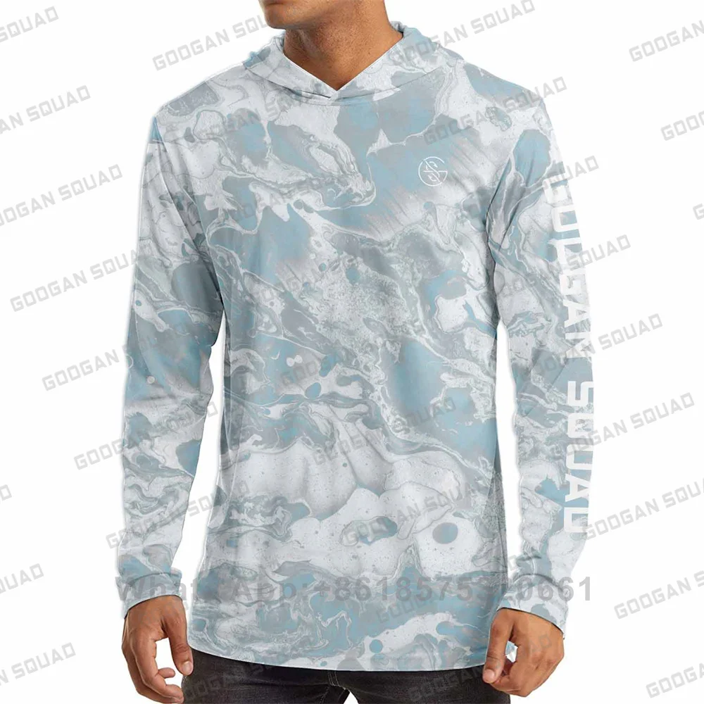 Fishing Shirt Uv Protection - Camisas de Manga Longa com Capuz