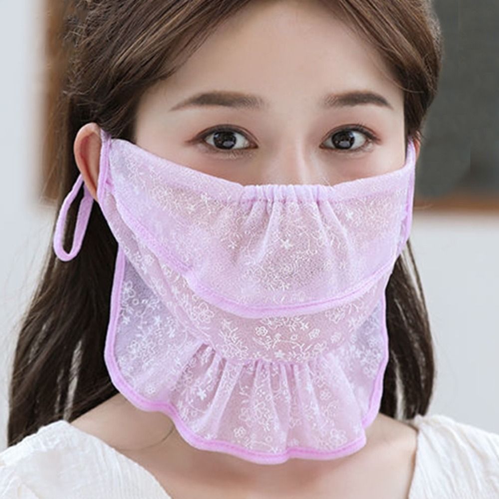 Fishing Mask Sun Protection - Lenço monocromático para mulheres, pesca, protetor