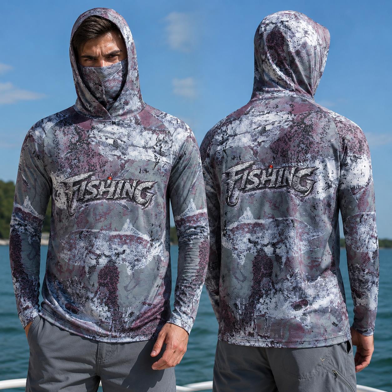 Fishing Hoodie - Camisa de Pesca com Capuz para