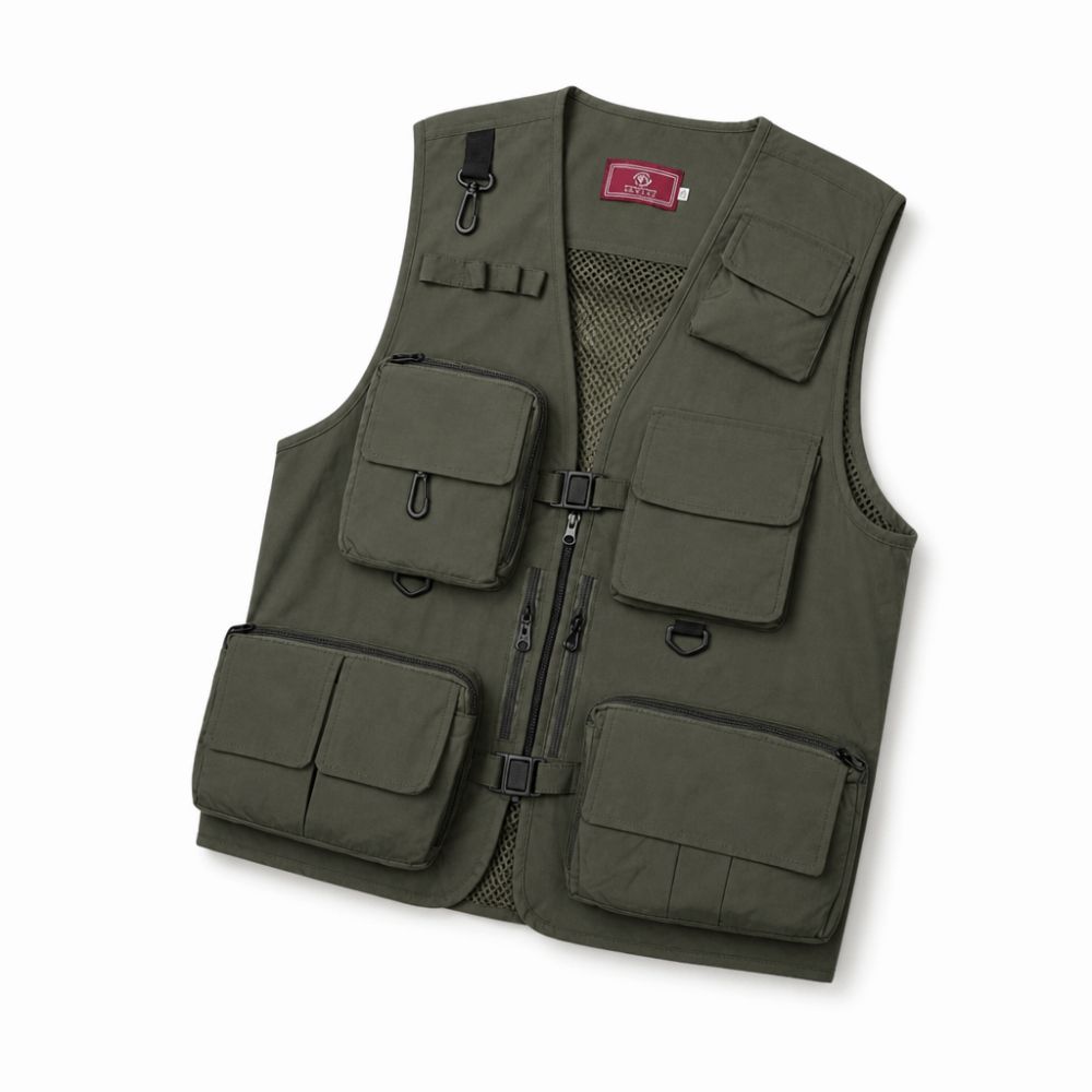 Fishing Vest - Colete de Pesca Casual Impermeável de