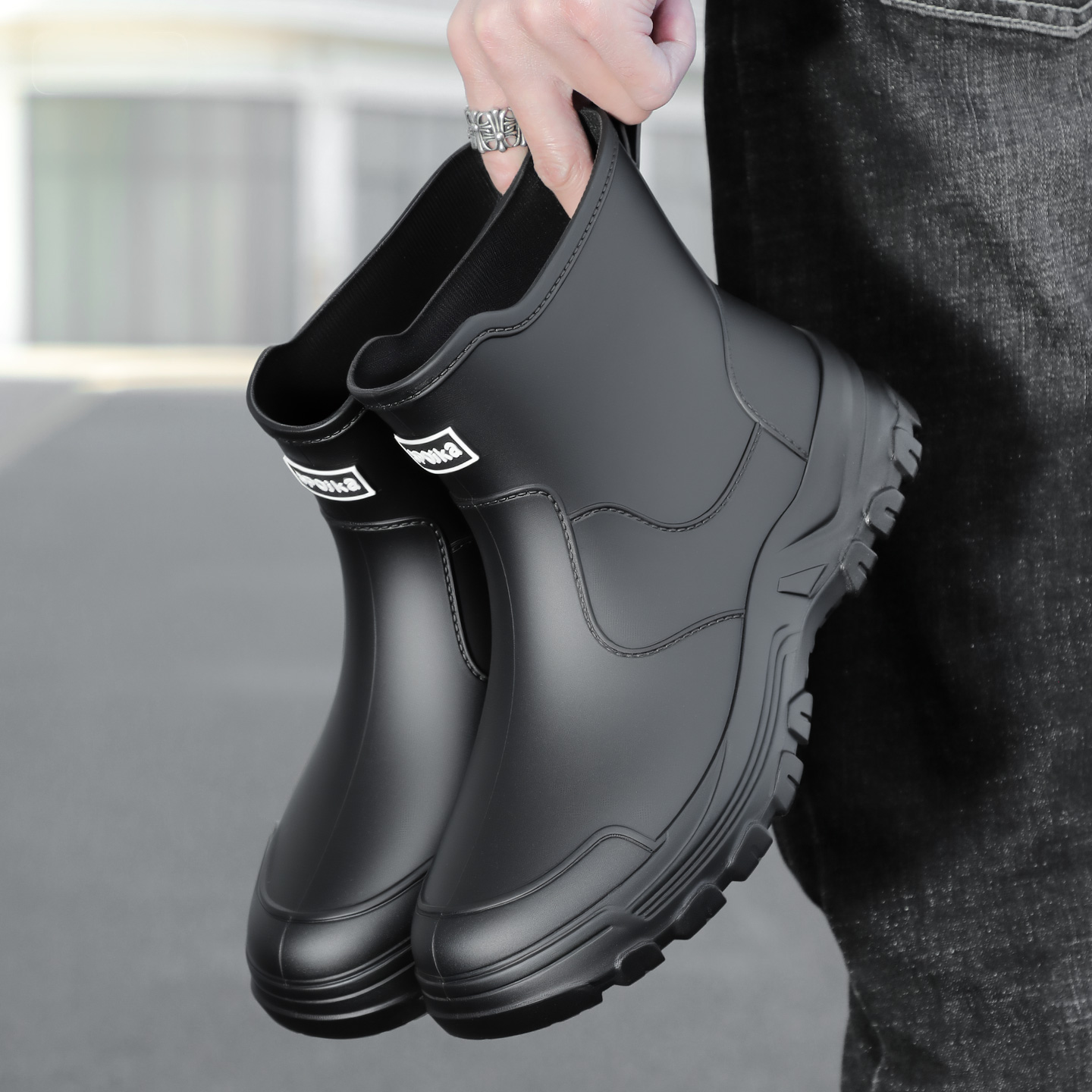 Fishing Boots - Botas de chuva masculinas de cano
