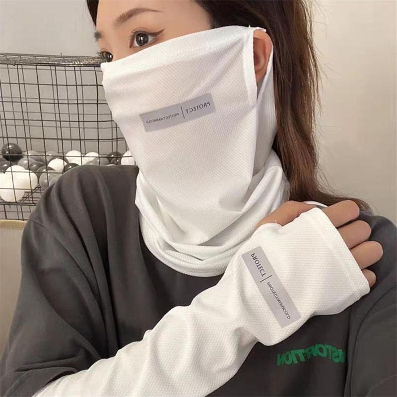 Fishing Mask Sun Protection - Conjunto de Proteção Solar em Seda