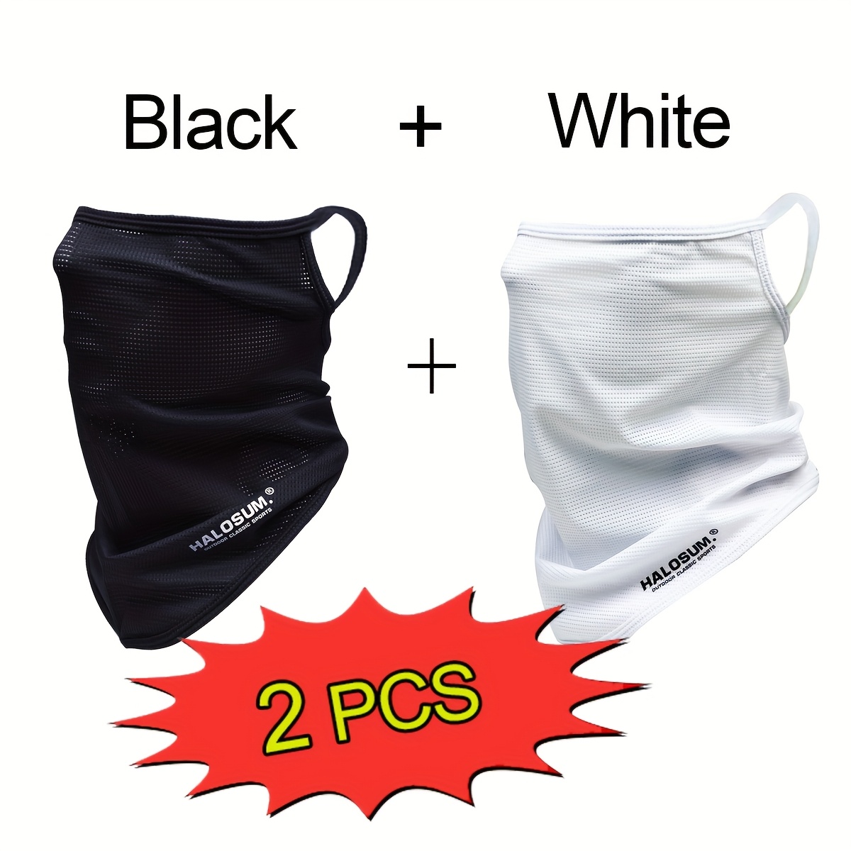 Fishing Mask Sun Protection - 1/2 Peças Máscara Facial de Seda
