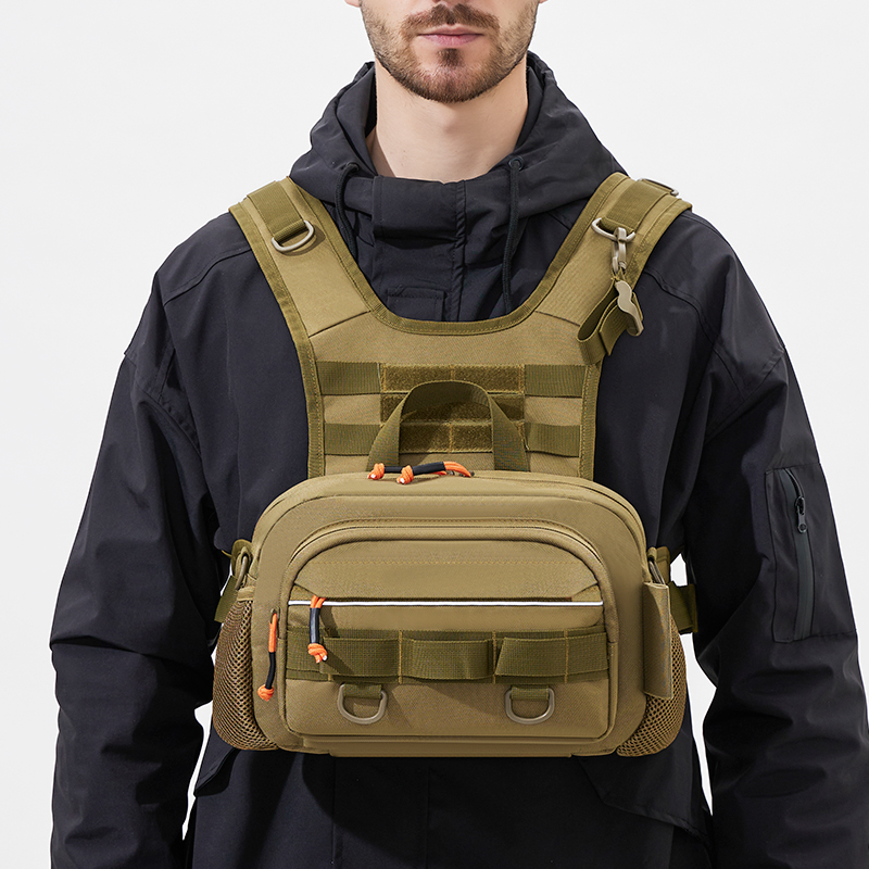 Fishing Backpack - Bolsa de peito masculina mochila de