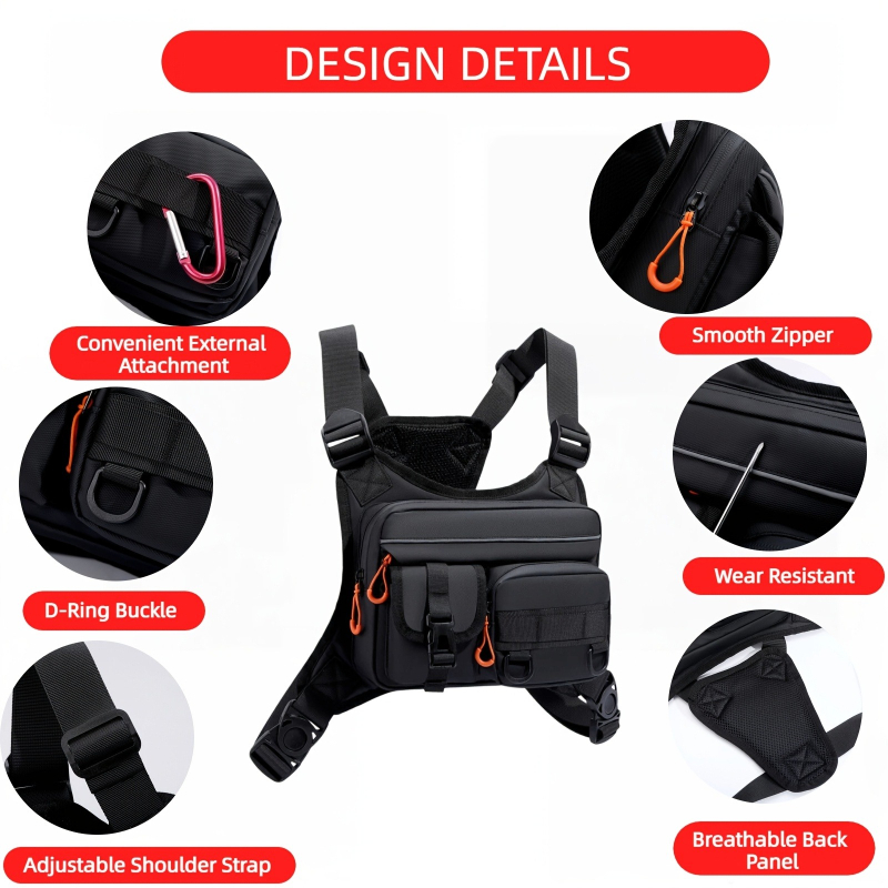 Bolsa tática masculina para pe - Fishing Vest avaliação e preço