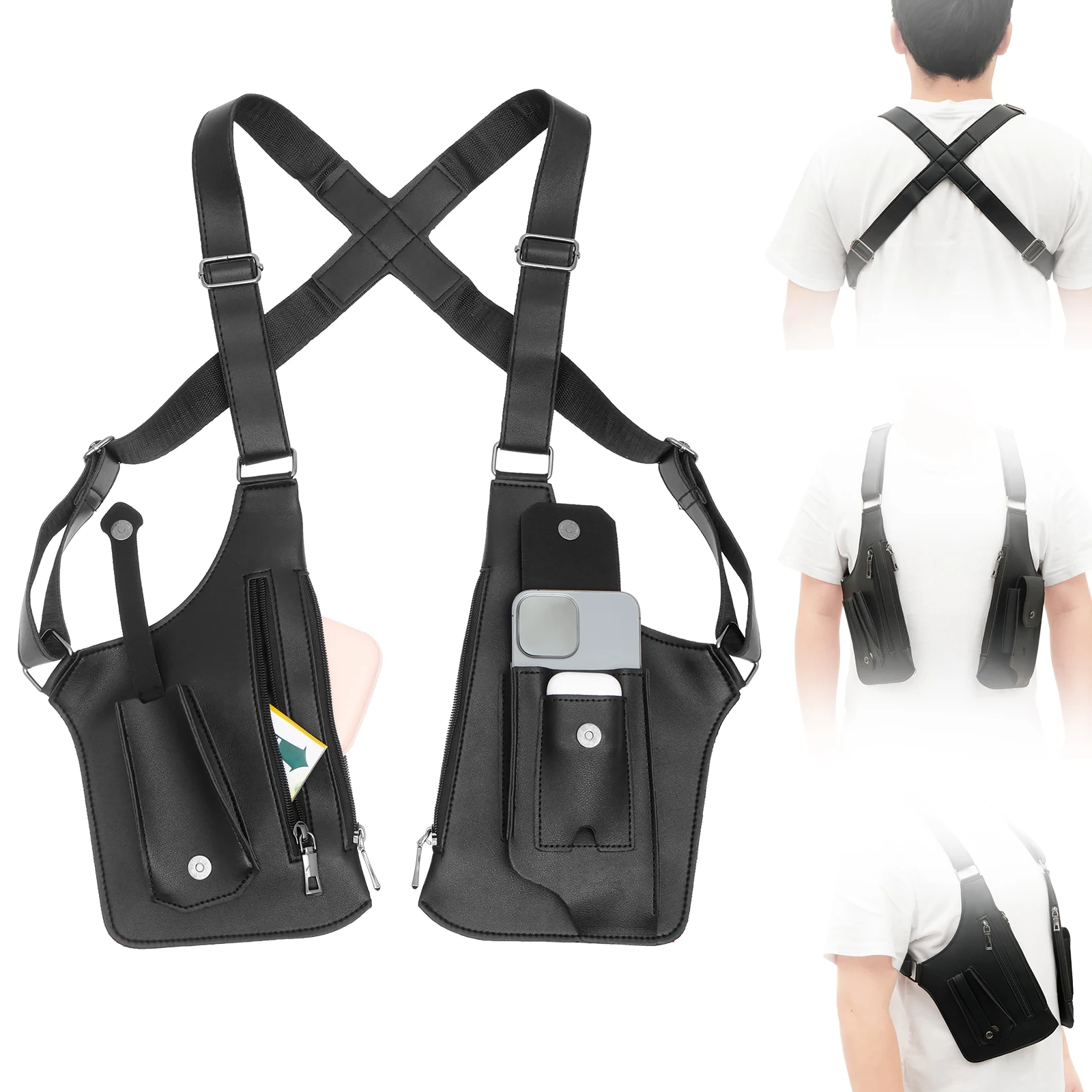 Saco anti-roubo nas axilas pu  - Fishing Bag Waterproof avaliação e preço