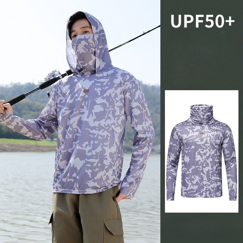 Camisa de Pesca Masculina com  - Fishing Shirt Uv Protection avaliação e preço