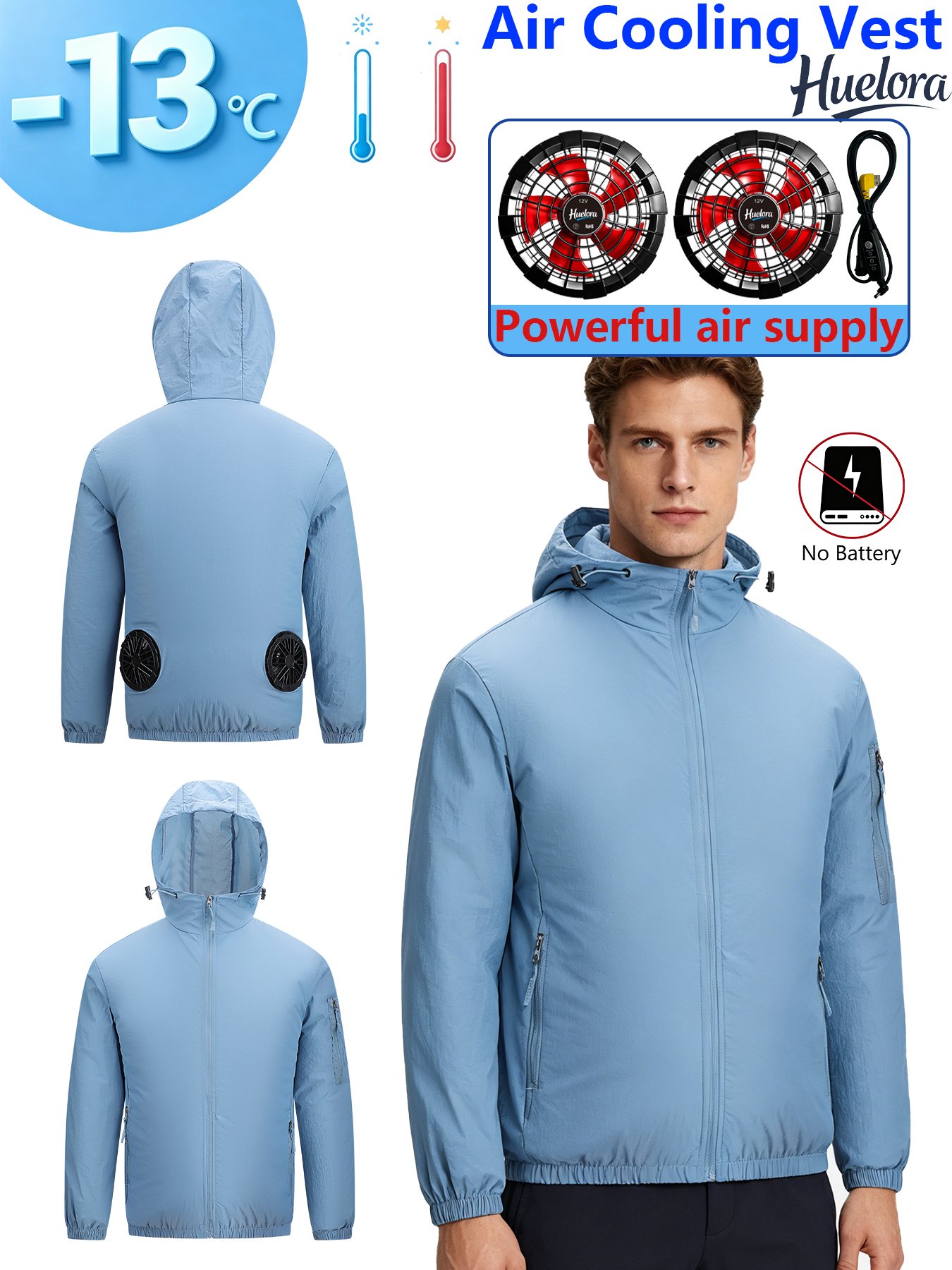 Jaqueta Masculina com Capuz e  - Fishing Hoodie avaliação e preço