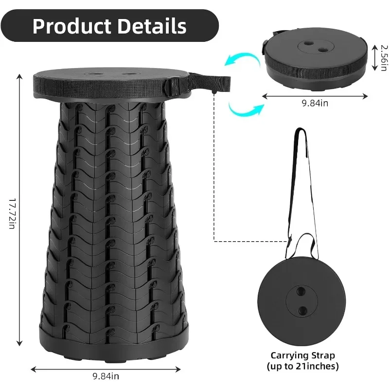 Fezes portáteis dobráveis com  - Fishing Belt avaliação e preço