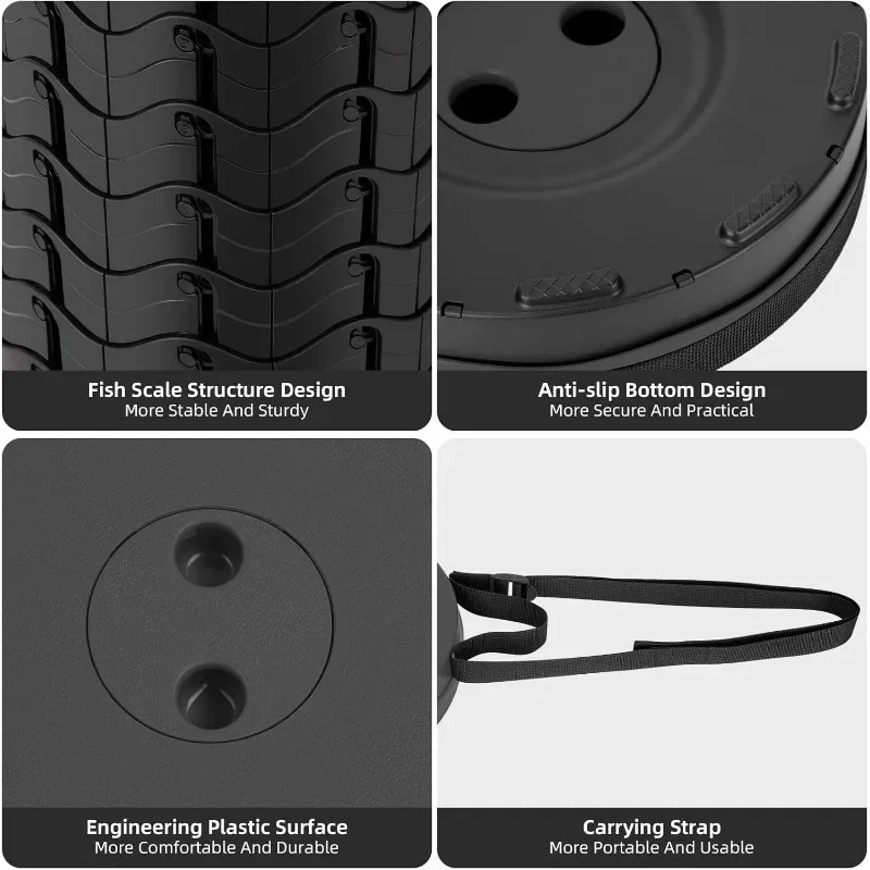 Fezes portáteis dobráveis com  - Fishing Belt avaliação e preço