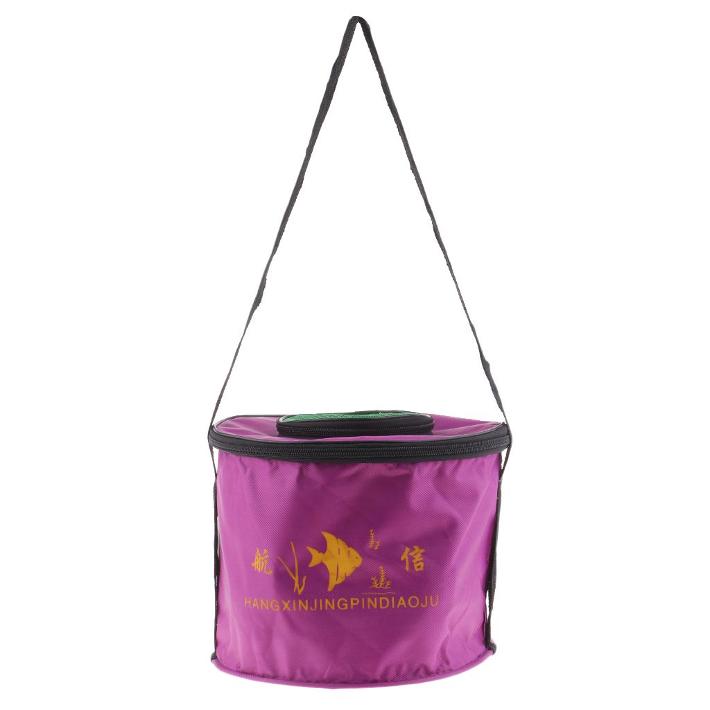 Balde de Pesca Dobrável com Ta - Fishing Bag Waterproof avaliação e preço