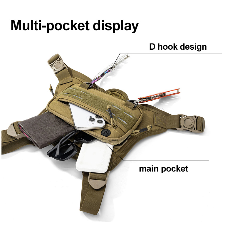Colete Tático de Peito para Ca - Fishing Backpack avaliação e preço