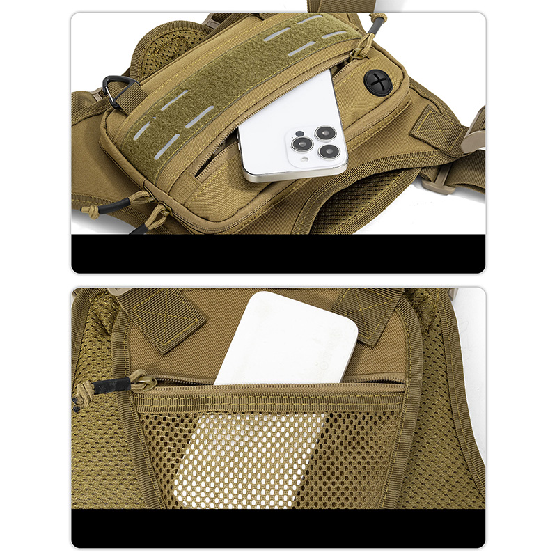 Colete Tático de Peito para Ca - Fishing Backpack avaliação e preço