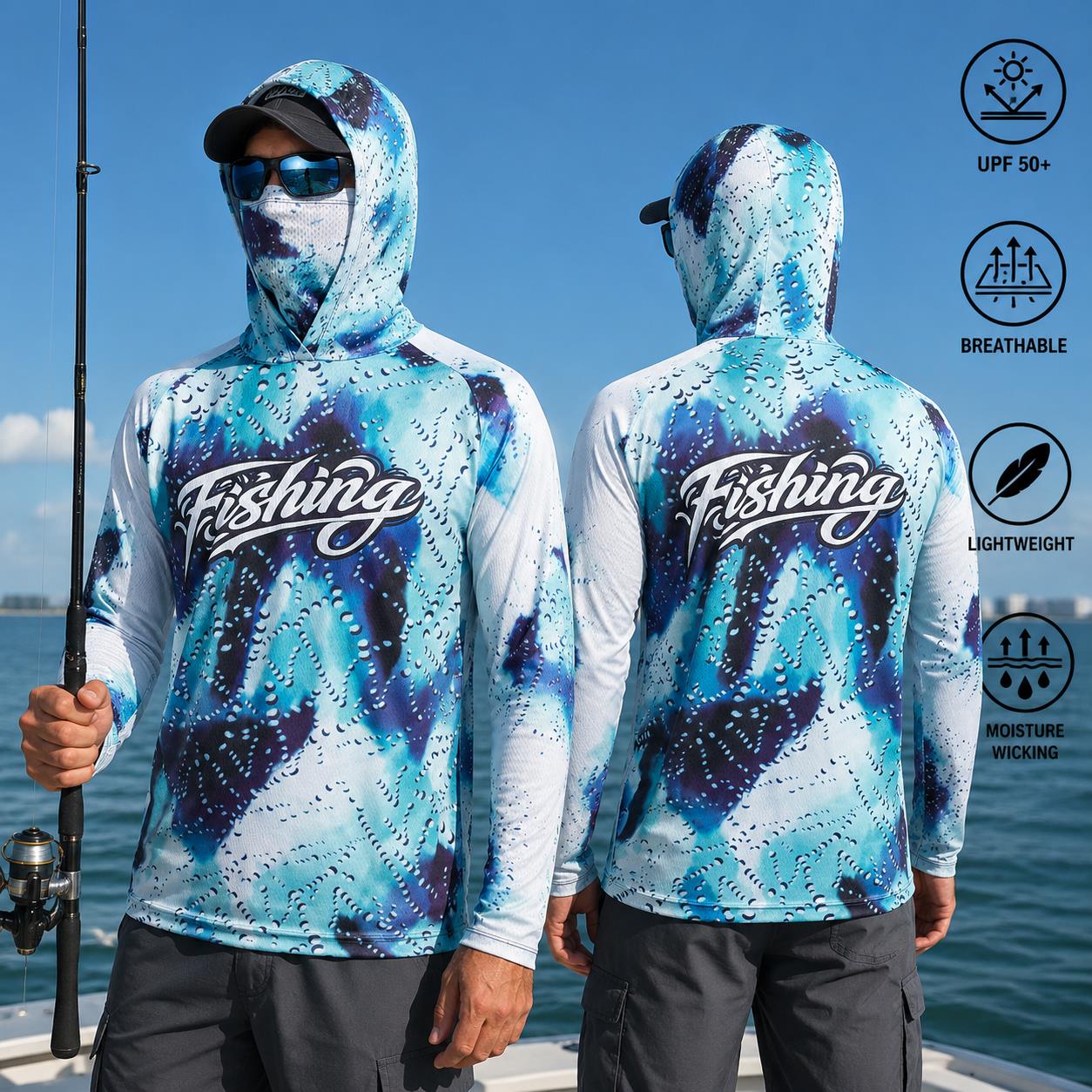 Camisa de Pesca com Capuz para - Fishing Hoodie avaliação e preço