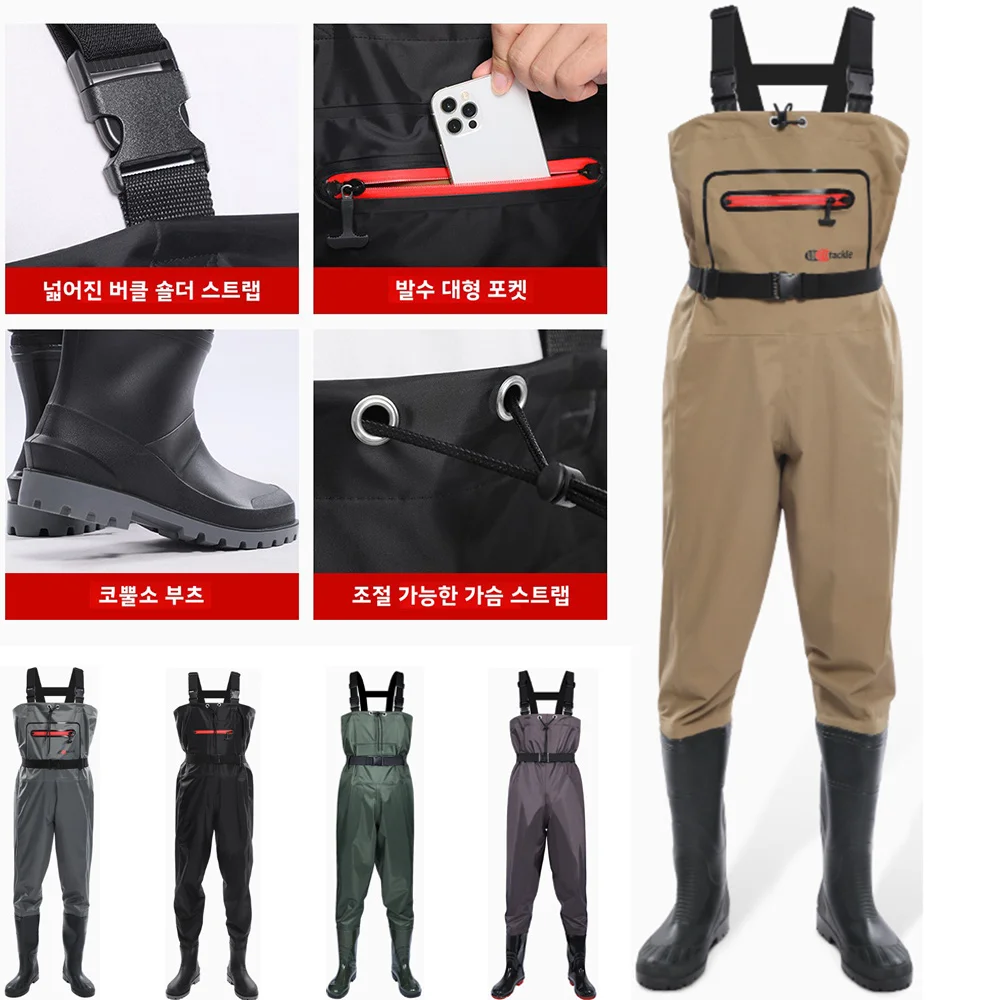 Waders de peito à prova dwater - Fishing Jacket Waterproof avaliação e preço
