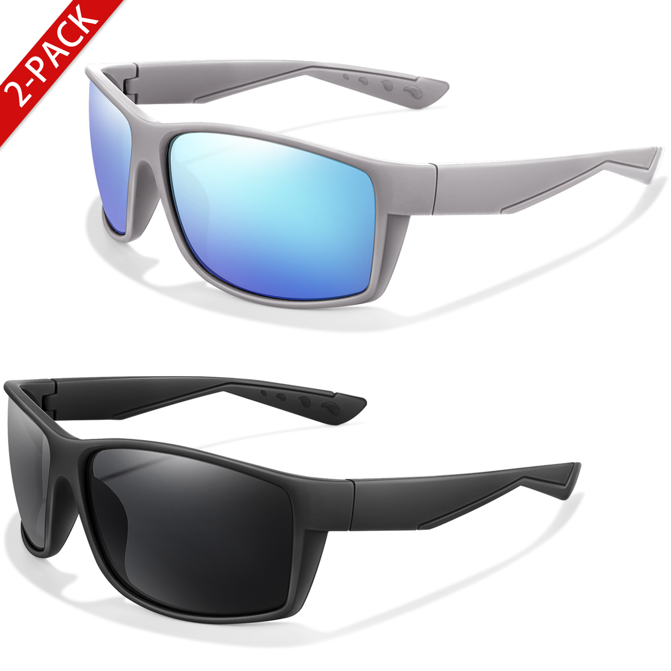 2 pacotes de óculos de sol pol - Fishing Sunglasses Polarized avaliação e preço