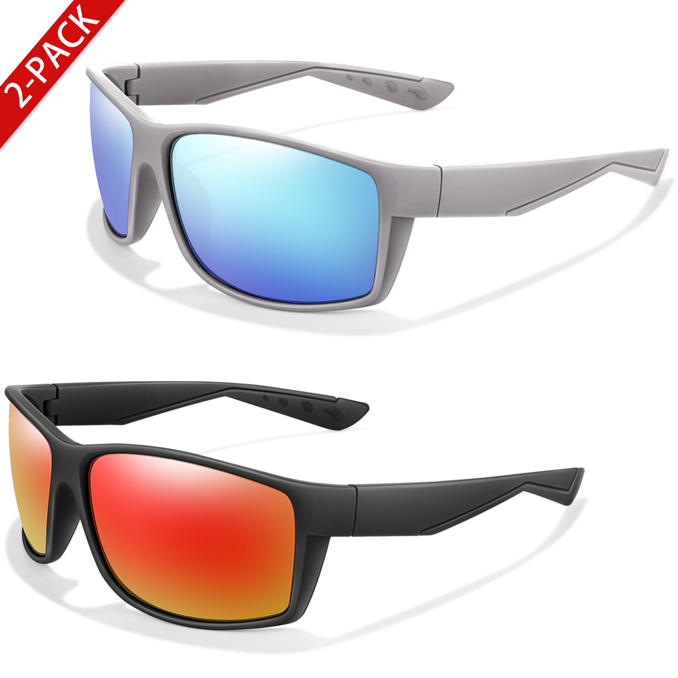 2 pacotes de óculos de sol pol - Fishing Sunglasses Polarized avaliação e preço