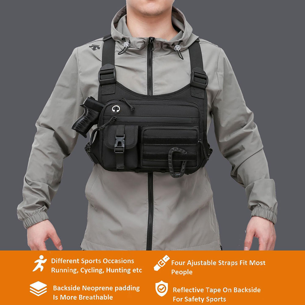 Bolsa tática de peito para ati - Fishing Bag Waterproof avaliação e preço