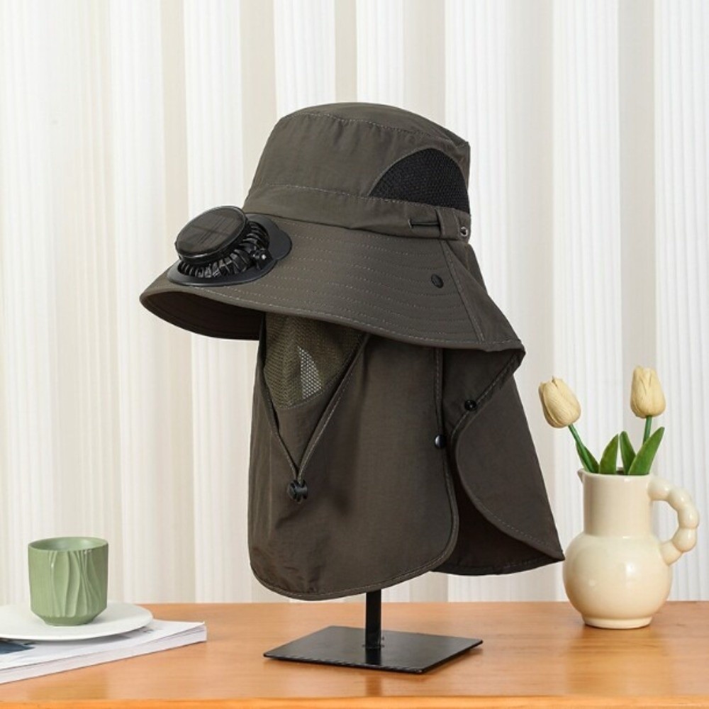 Chapéu com Ventilador Solar Po - Fishing Hat avaliação e preço