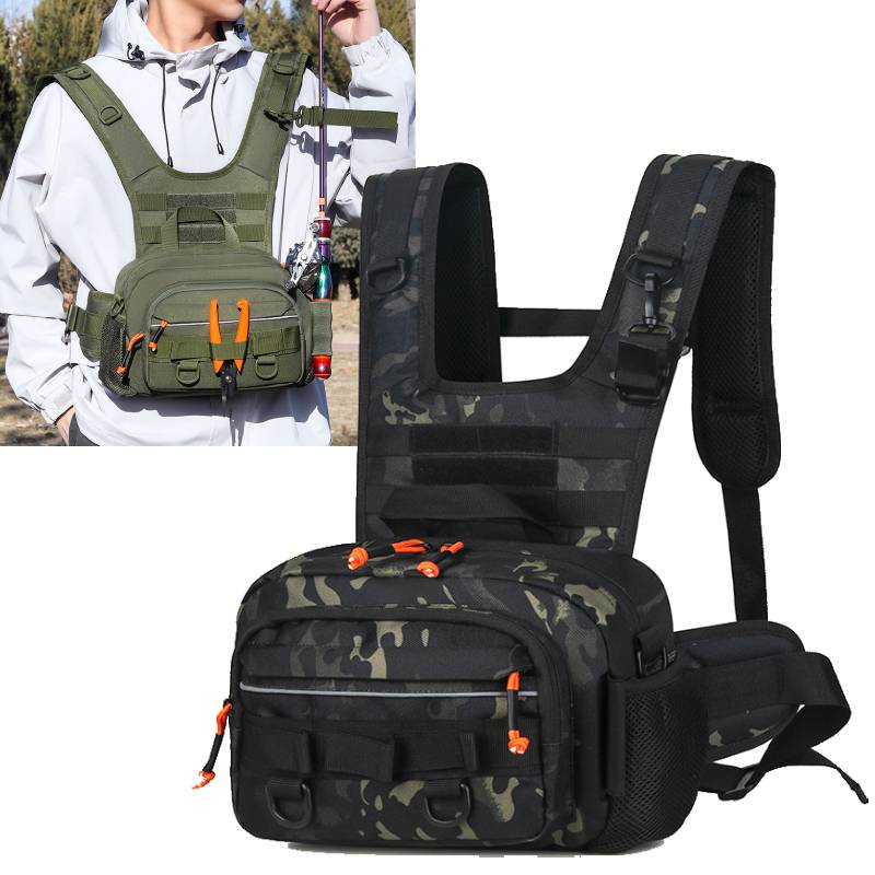 Bolsa de peito masculina mochi - Fishing Backpack avaliação e preço
