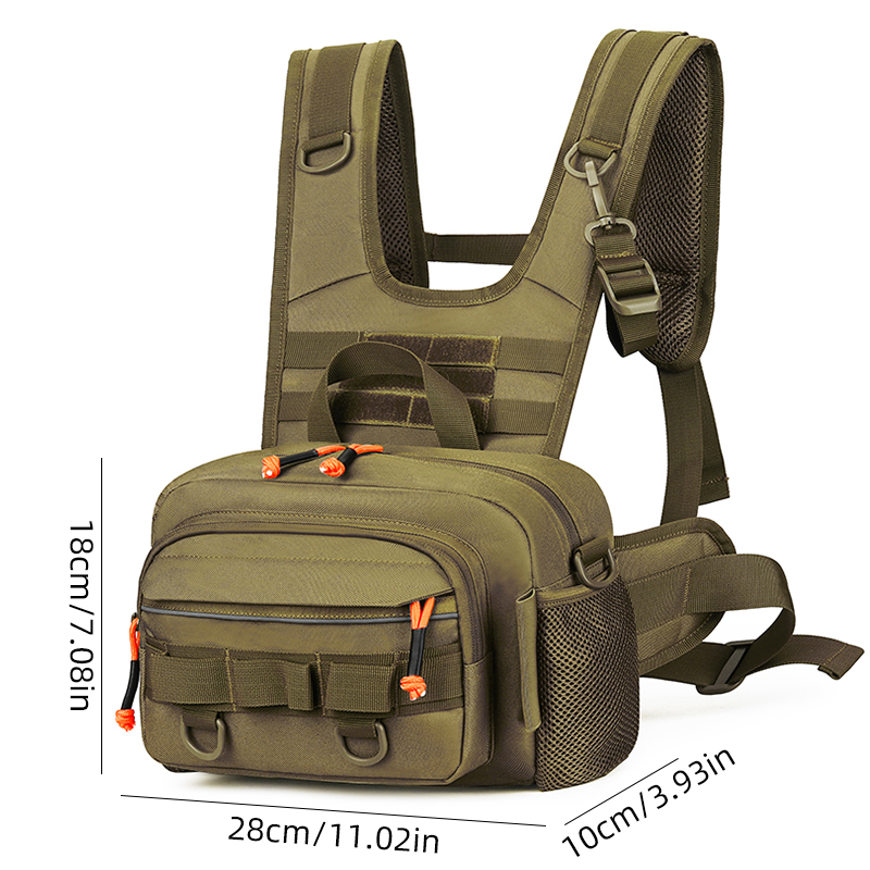 Bolsa de peito masculina mochi - Fishing Backpack avaliação e preço